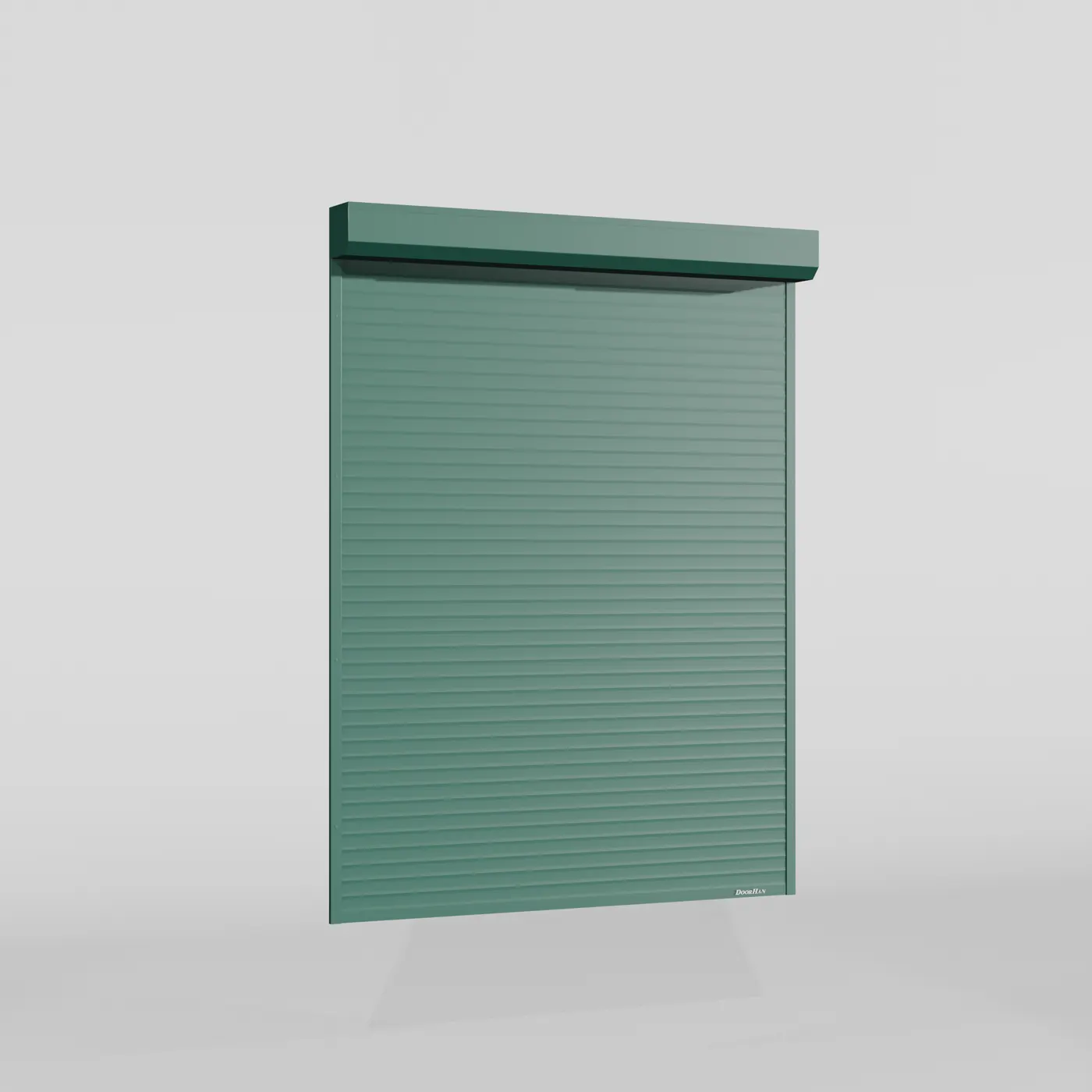 Рольставни DoorHan 2500х1300 цвета RAL 6005 (зелёный) невзломостойкие без автоматики